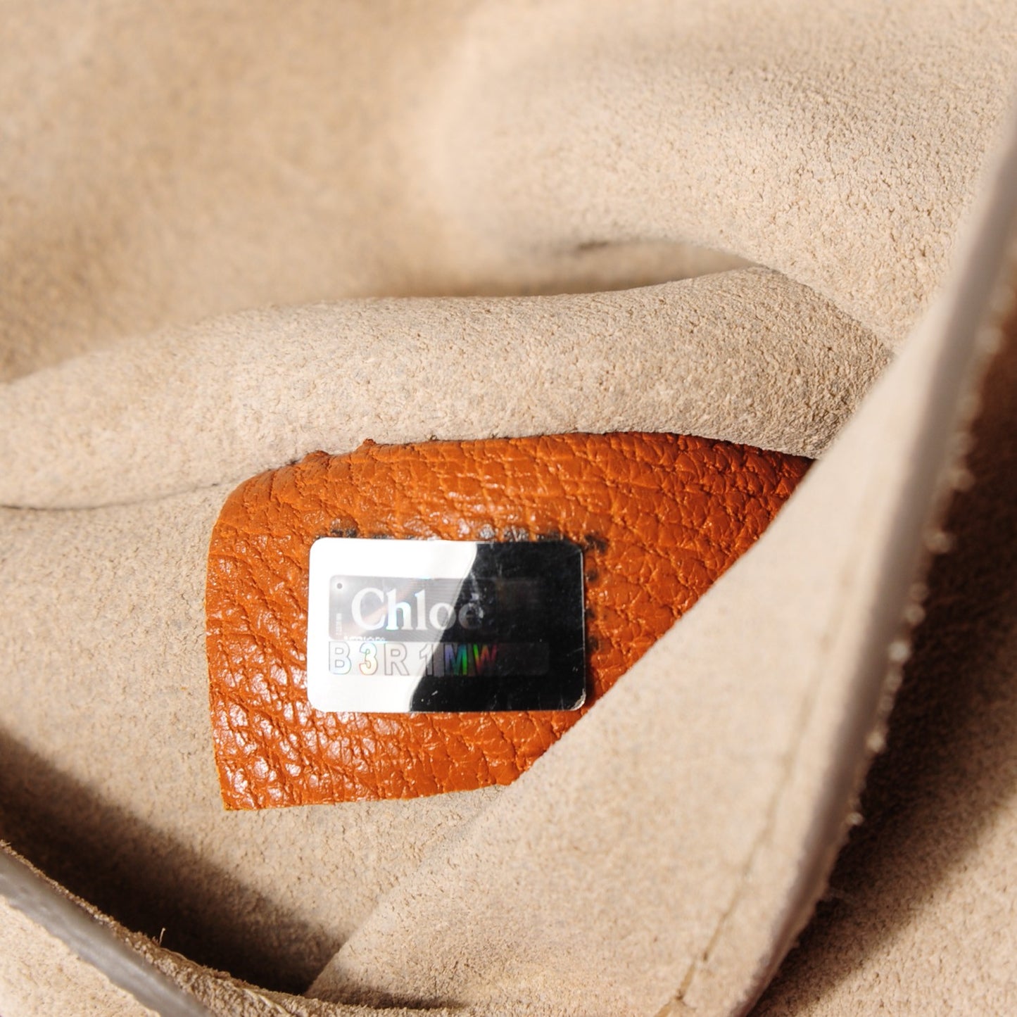 Grained Lambskin Drew Shoulder Bag Caramel