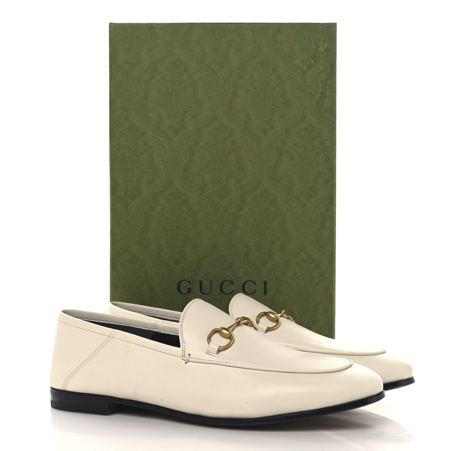 Gucci Malaga Kid Crystal Horsebit Womens Jordaan Loafers 39 Mystic White 11 of 11