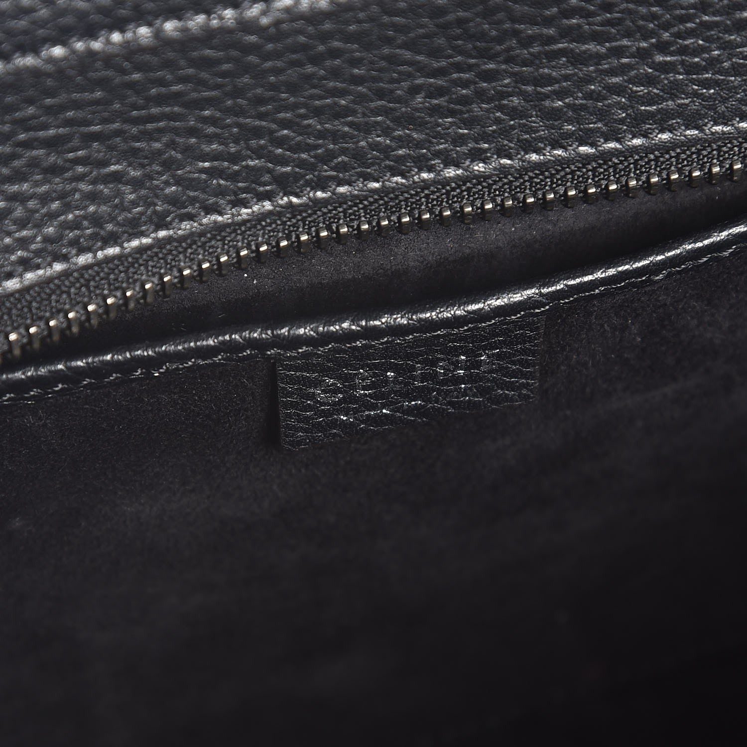 Celine Drummed Calfskin Nano Luggage Black 7 of 8