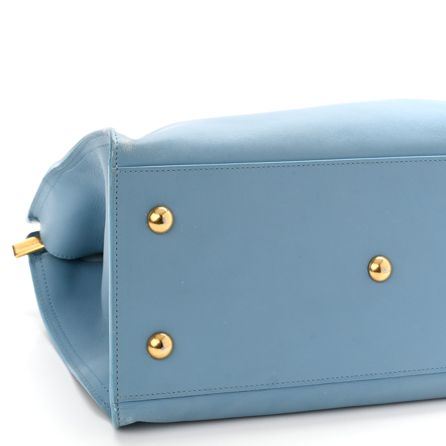 Saint Laurent Calfskin Small Classic Y Cabas Blue Glacier 8 of 10