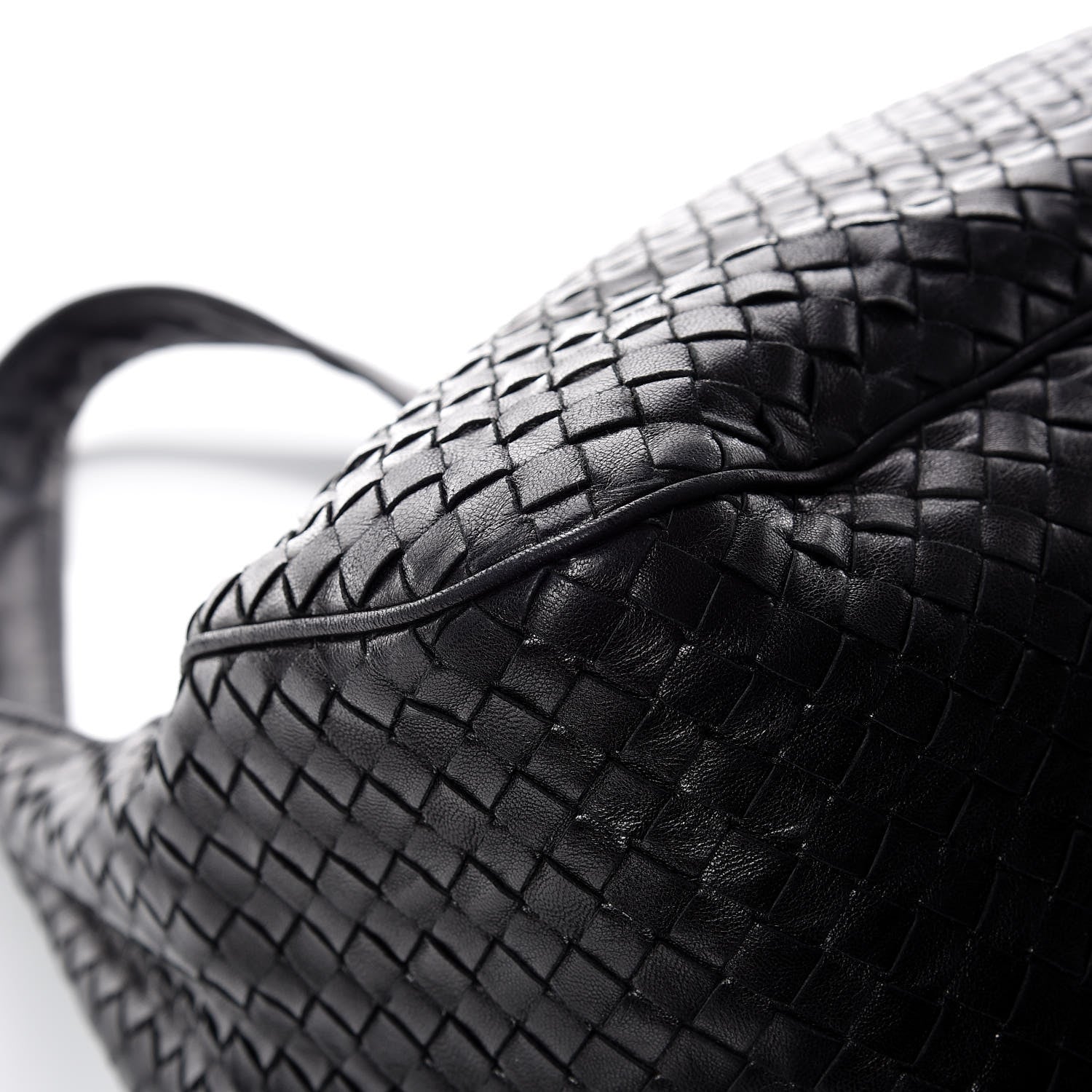 Bottega Veneta Nappa Intrecciato Drawstring Hobo Bag Black 14 of 15