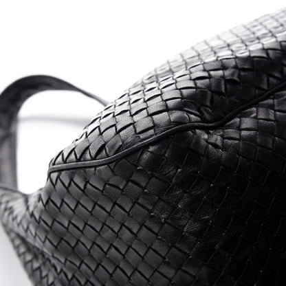 Bottega Veneta Nappa Intrecciato Drawstring Hobo Bag Black 14 of 15
