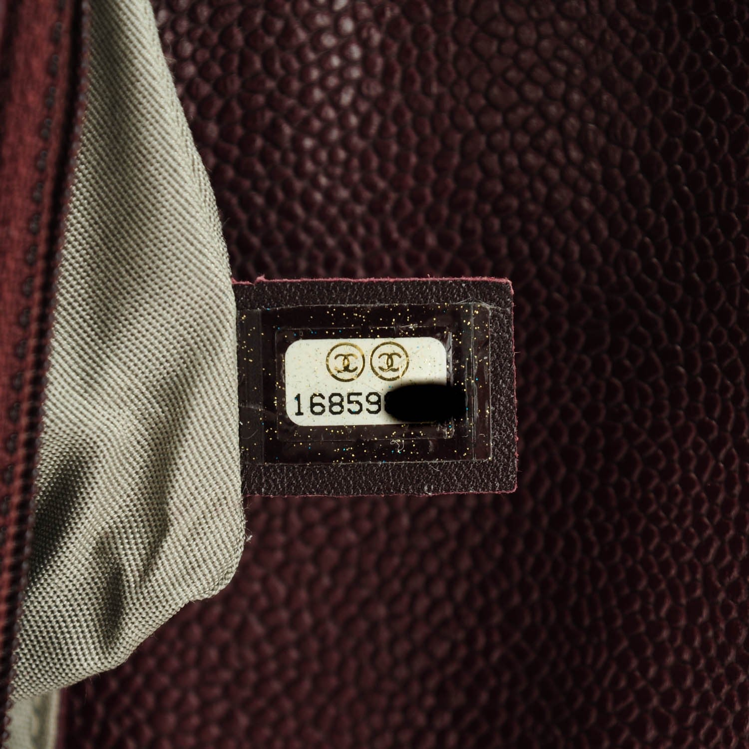 Chanel Caviar Half Moon Wallet On Chain WOC Bordeaux 8 of 8