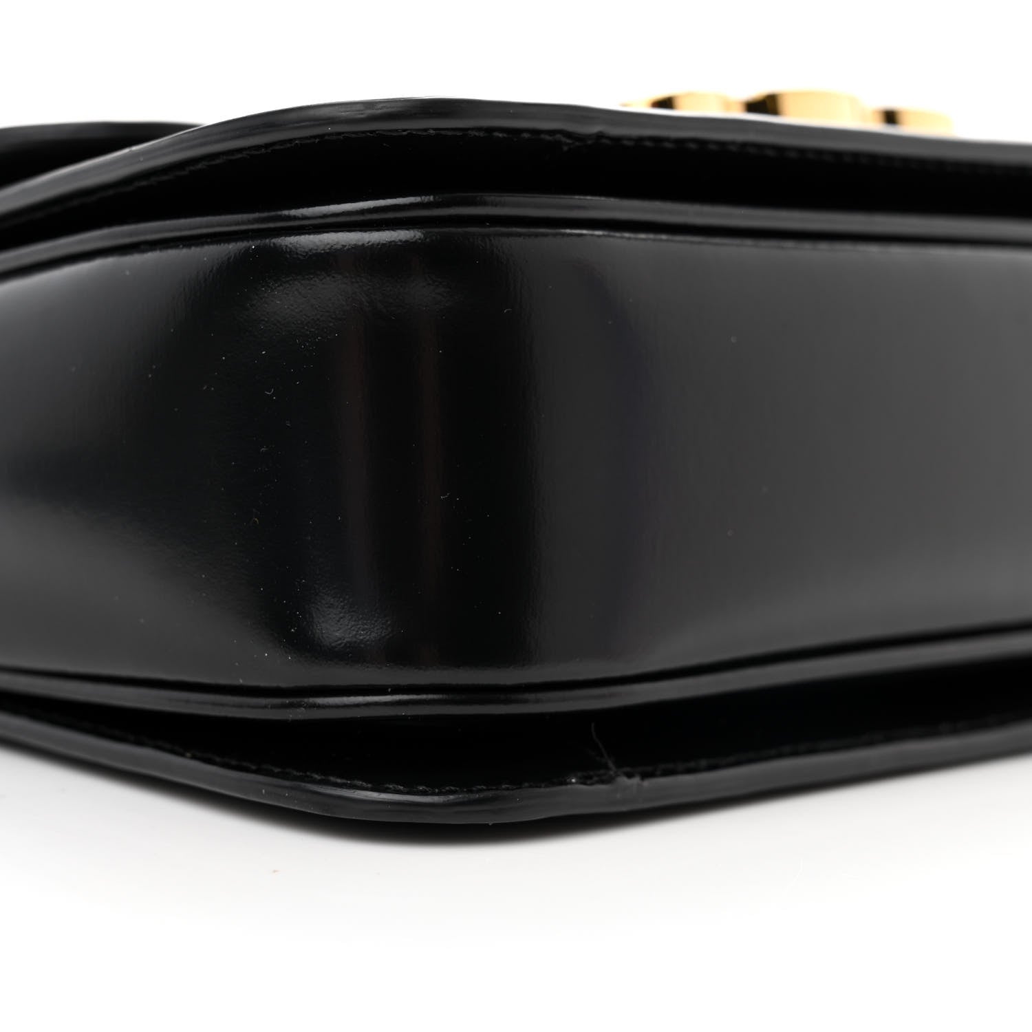 Celine Shiny Calfskin Teen Triomphe Black 9 of 10