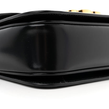 Celine Shiny Calfskin Teen Triomphe Black 9 of 10