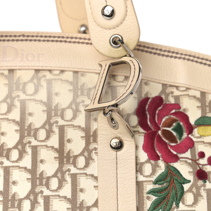 Christian Dior Monogram Vintage Flowers Dome Bag Beige 13 of 16