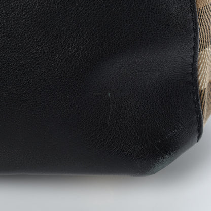 Burberry Smooth Calfskin House Check Baby Banner Tote Black 18 of 22