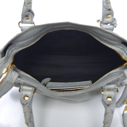 Balenciaga Agneau Giant 12 Gold Hardware Mini City Gris Melange 5 of 10