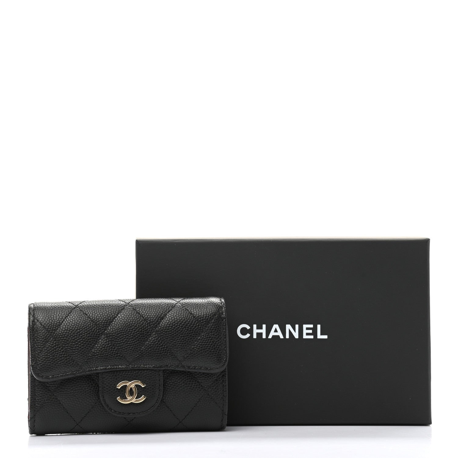 Chanel Caviar Quilted Classic 4 Key Holder Wallet Black 12 of 12