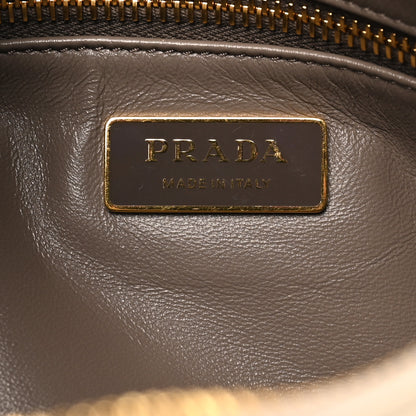 Prada Soft Calfskin Medium Aimée Shoulder Bag White 6 of 9