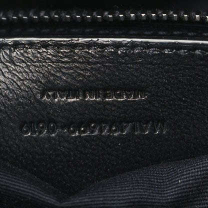 Saint Laurent Calfskin Y Quilted Monogram Monochrome Small Loulou Chain Satchel Black 7 of 9