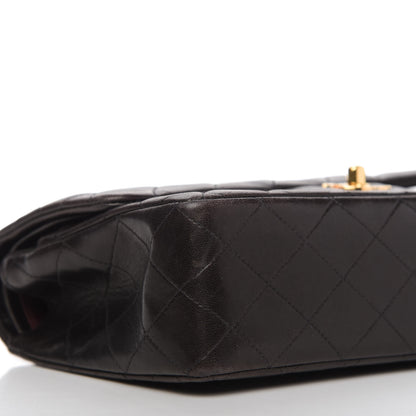 Chanel Lambskin Quilted Medium Double Flap Black 6 of 11