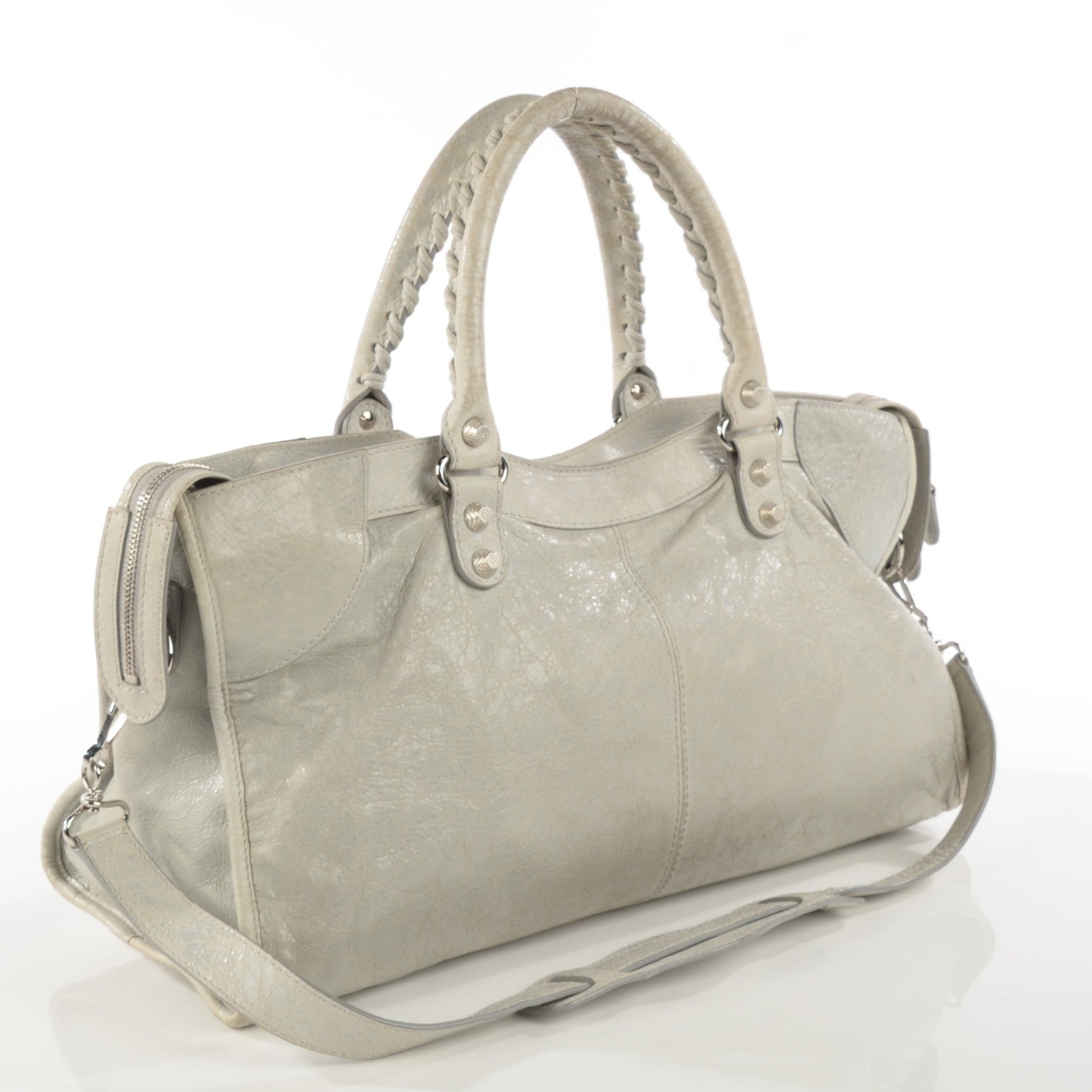 Balenciaga Agneau Giant 12 Silver Hardware Part Time Gris Ciment 3 of 13