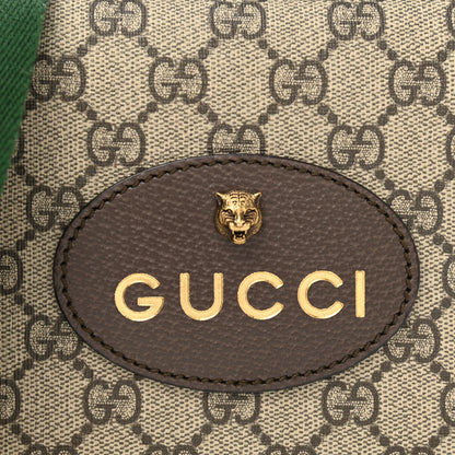 Gucci GG Supreme Monogram Web Neo Vintage Shoulder Bag Beige New Acero Crop 8 of 9