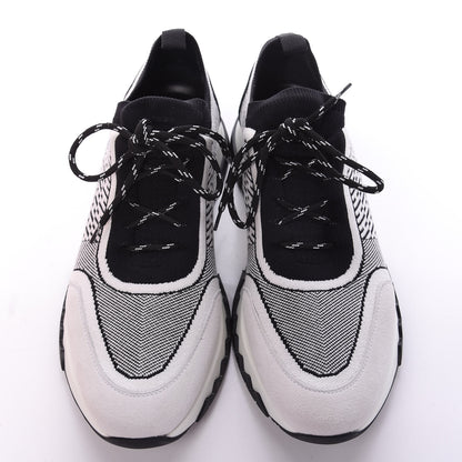 Hermes Knit Bi-Color Womens Addict Sneakers 38.5 Black White 5 of 9