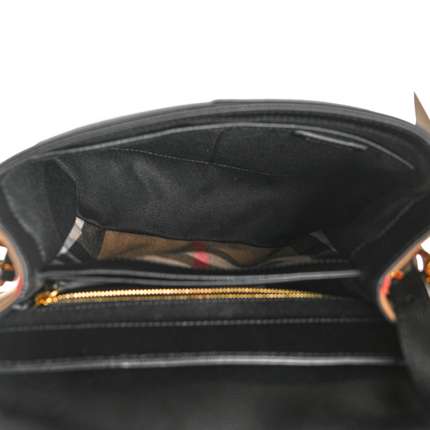 Burberry Derby Calfskin House Check Small Camberley Black 5 of 10