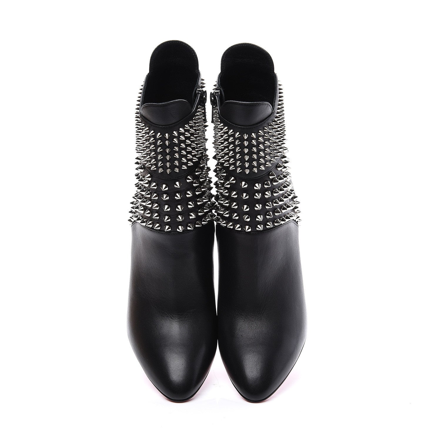 Christian Louboutin Calfskin Hongroise 85 Ankle Boots 36.5 Black 5 of 10