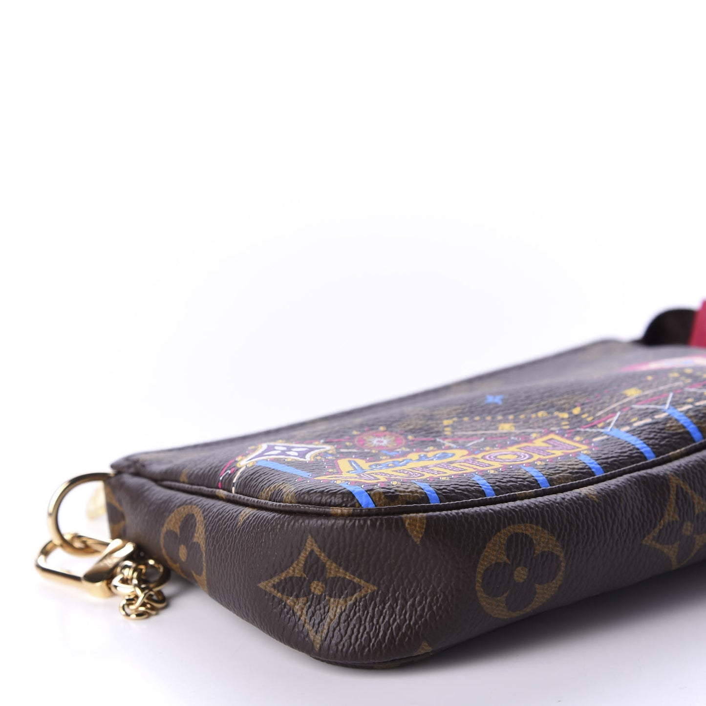 Monogram 2020 Christmas Animation Roller Coaster Mini Pochette Accessories Pivoine