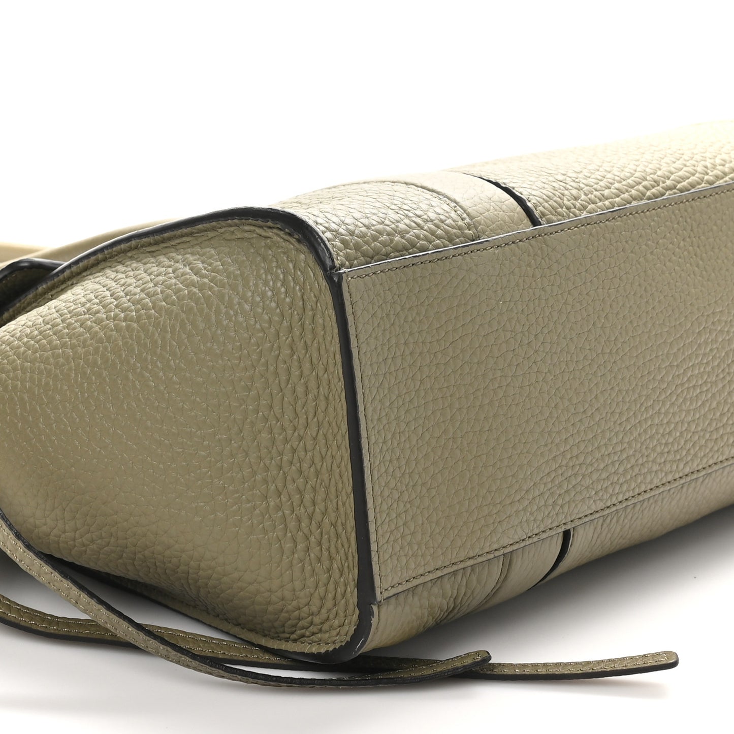 Heavy Grain Small Soft Bayswater Satchel Linen Green