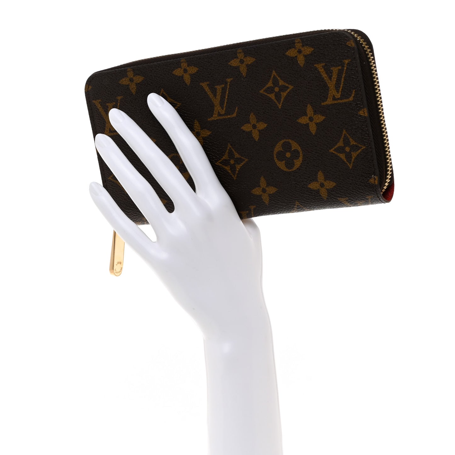 Monogram Zippy Wallet Coquelicot