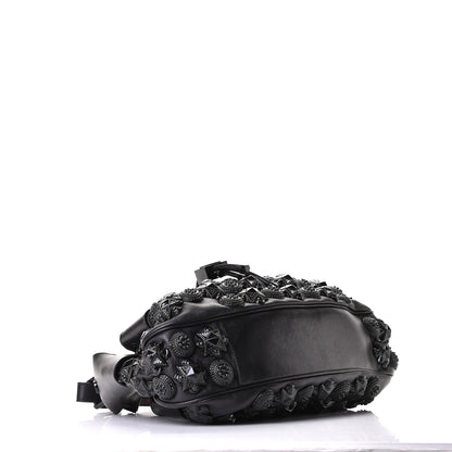 Burberry Calfskin Mason Warrior Studded Hobo Black 3 of 6