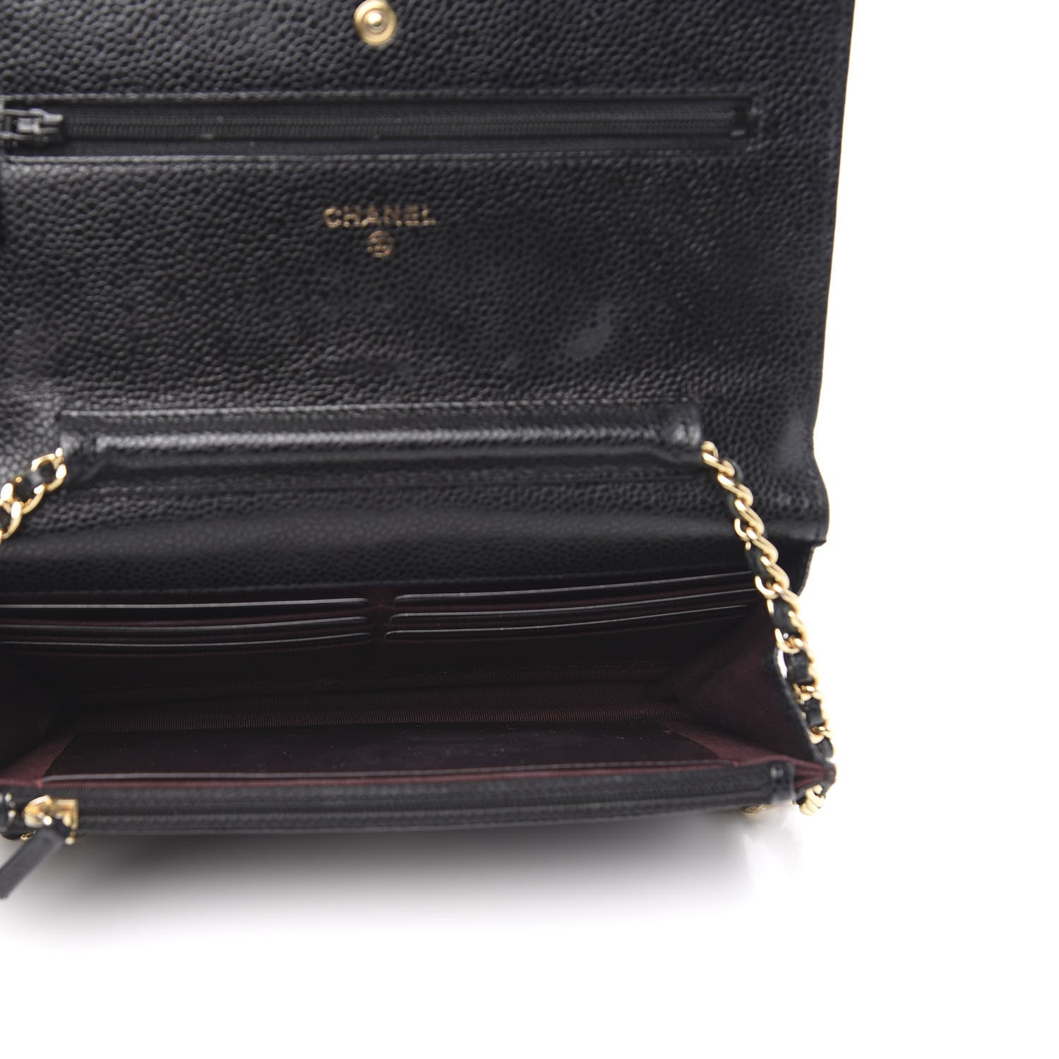 Chanel Caviar Quilted Wallet On Chain WOC Black 5 of 15