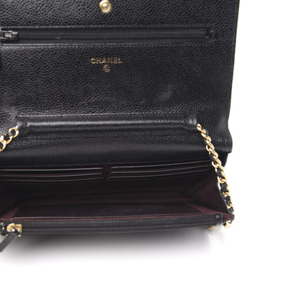 Chanel Caviar Quilted Wallet On Chain WOC Black 5 of 15