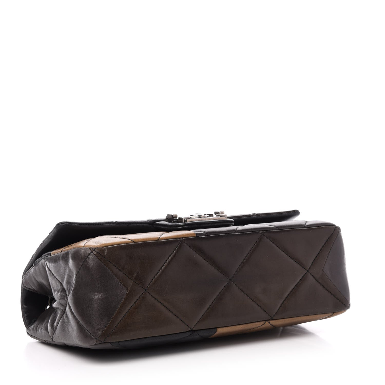 Chanel Lambskin Quilted Patchwork Boy Flap Brown 4 of 11
