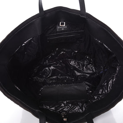 Chanel Terry Cotton CC Beach Tote Towel Set Black 7 of 27