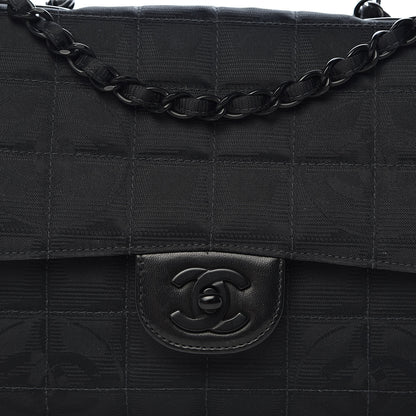 Chanel Nylon Medium Travel Flap Black 11 of 11