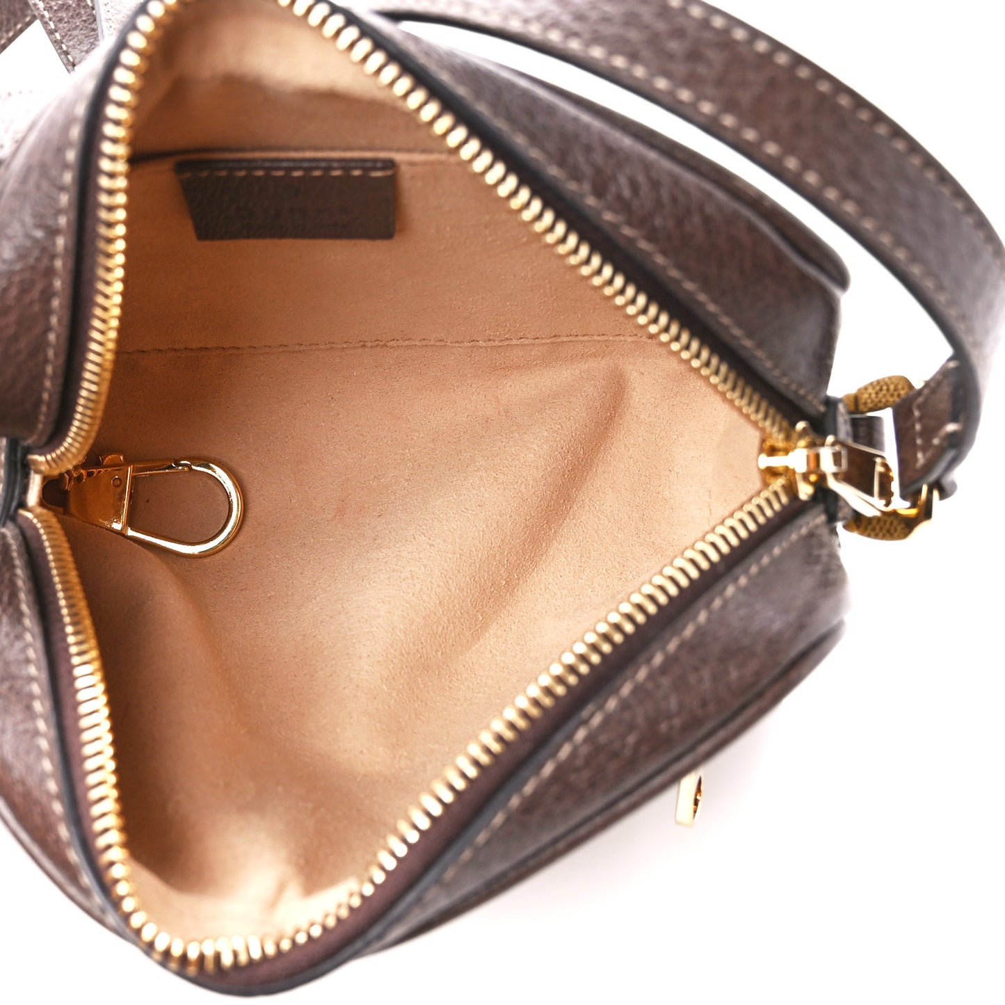 GG Supreme Monogram Web Mini Ophidia Shoulder Bag Brown