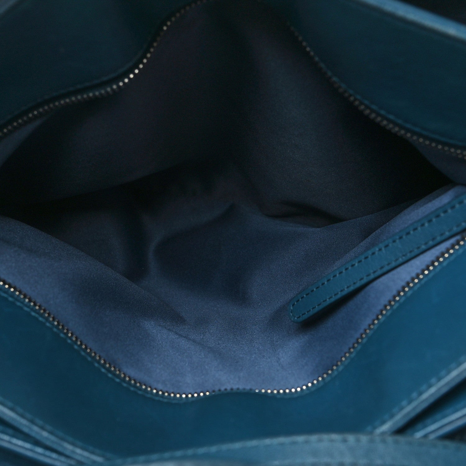 Chanel Lambskin Quilted Easy Carry Shopping Tote Blue 8 of 19