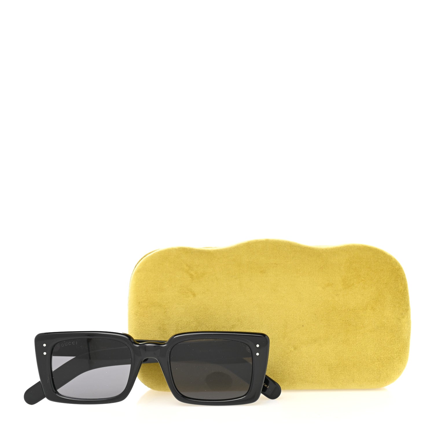 Gucci Acetate Rectangular Frame Sunglasses GG0539S Black 8 of 8