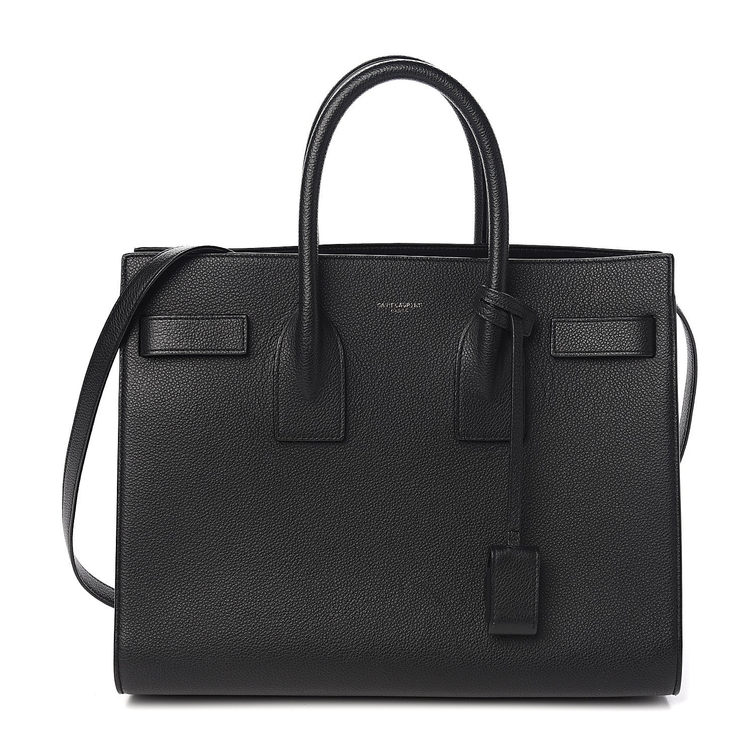 Saint Laurent Grained Calfskin Small Sac De Jour Black 1 of 9