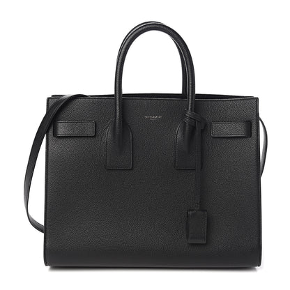 Saint Laurent Grained Calfskin Small Sac De Jour Black 1 of 9