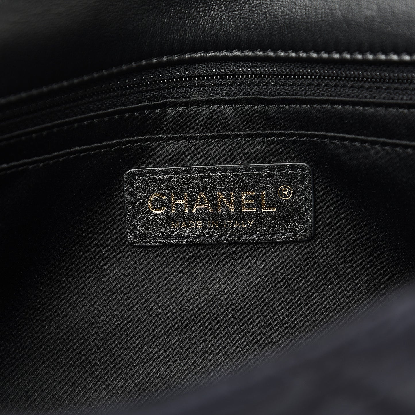 Satin Quilted Pleated Medium Single Flap Navy