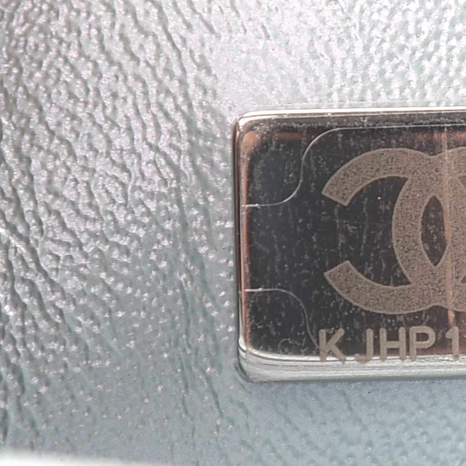 Chanel Iridescent Calfskin Quilted Mini Rectangular Flap Light Blue 7 of 9