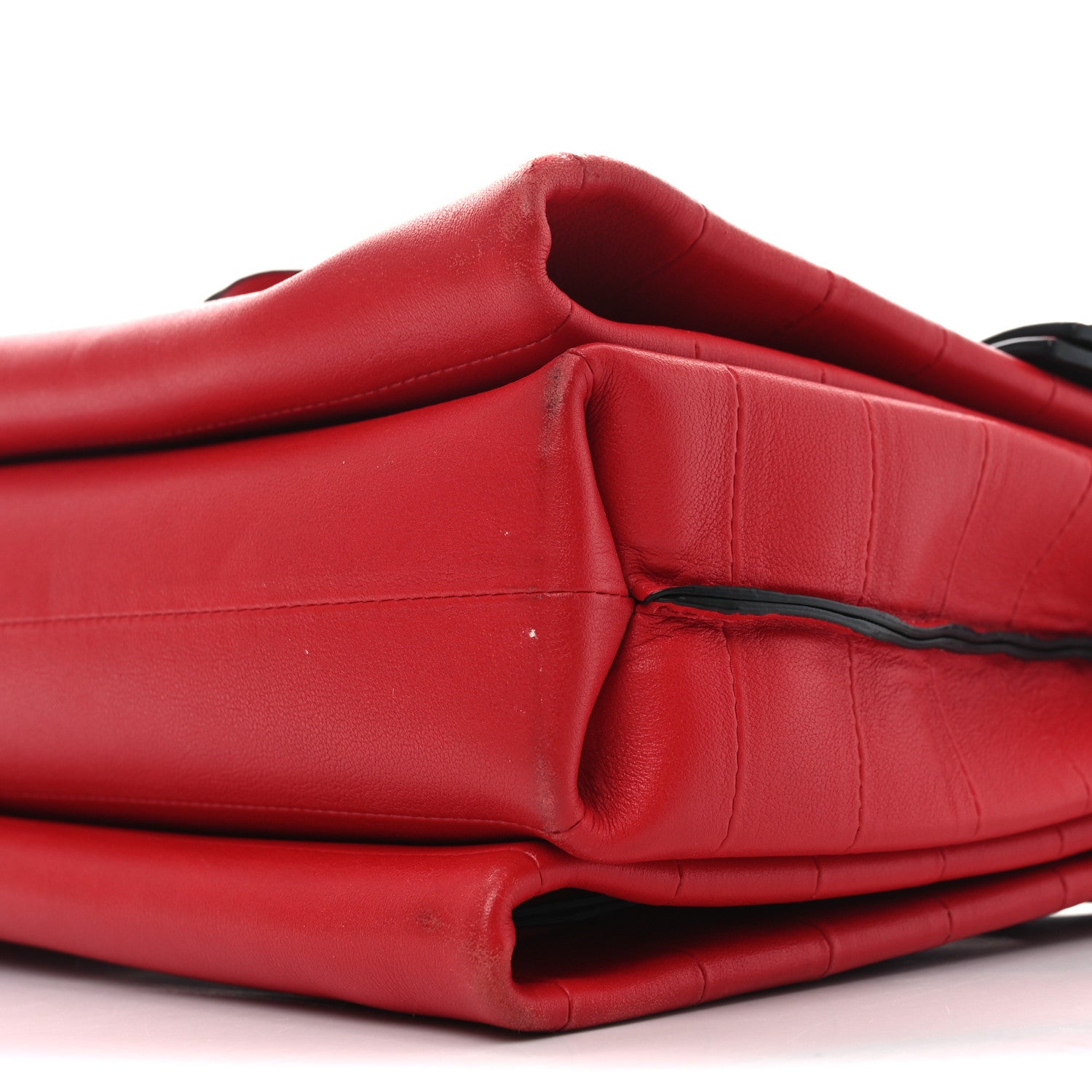 Valentino Garavani Calfskin Medium Vring Shoulder Bag Rouge 9 of 9