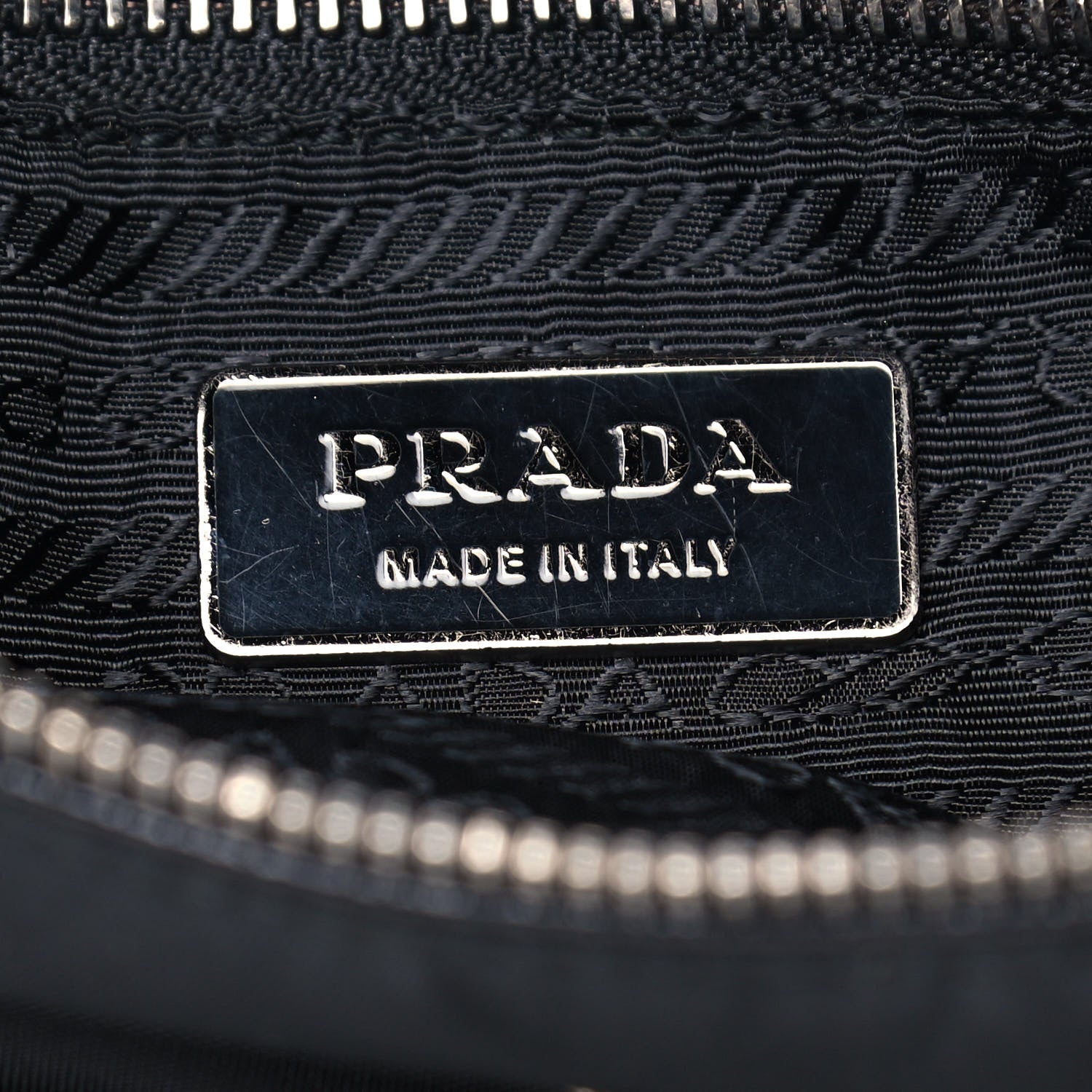 Prada Tessuto Nylon Shoulder Bag Black 5 of 8