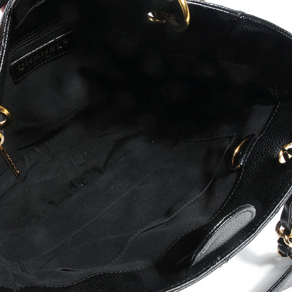 Chanel Caviar Petit Shopping Tote PST Black 7 of 20