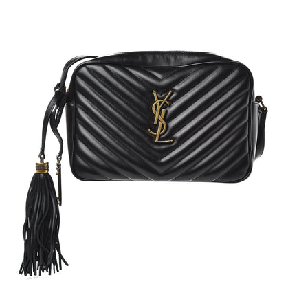Saint Laurent Calfskin Matelasse Monogram Lou Camera Bag Black 1 of 8