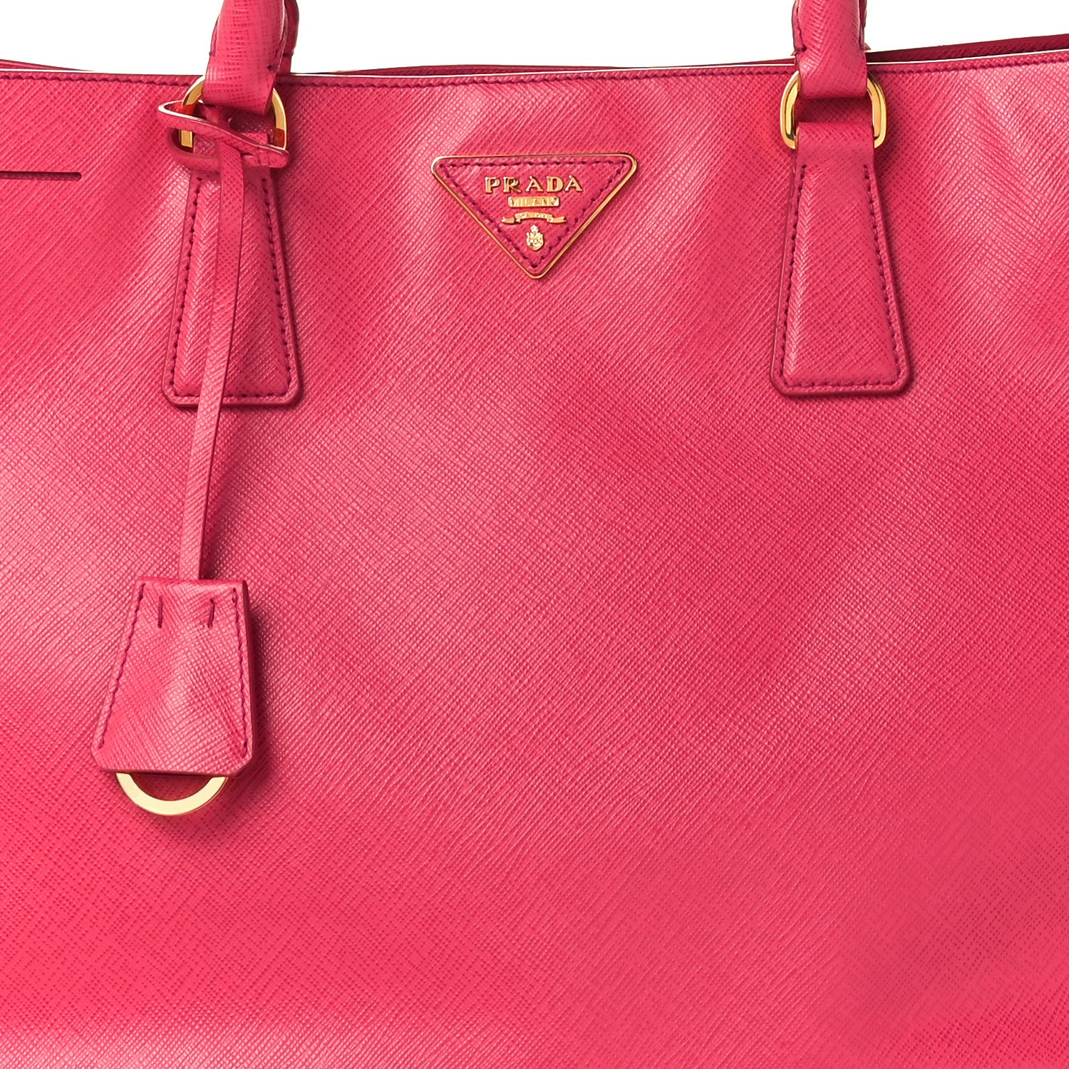 Prada Saffiano Lux Large Tote Peonia 10 of 12