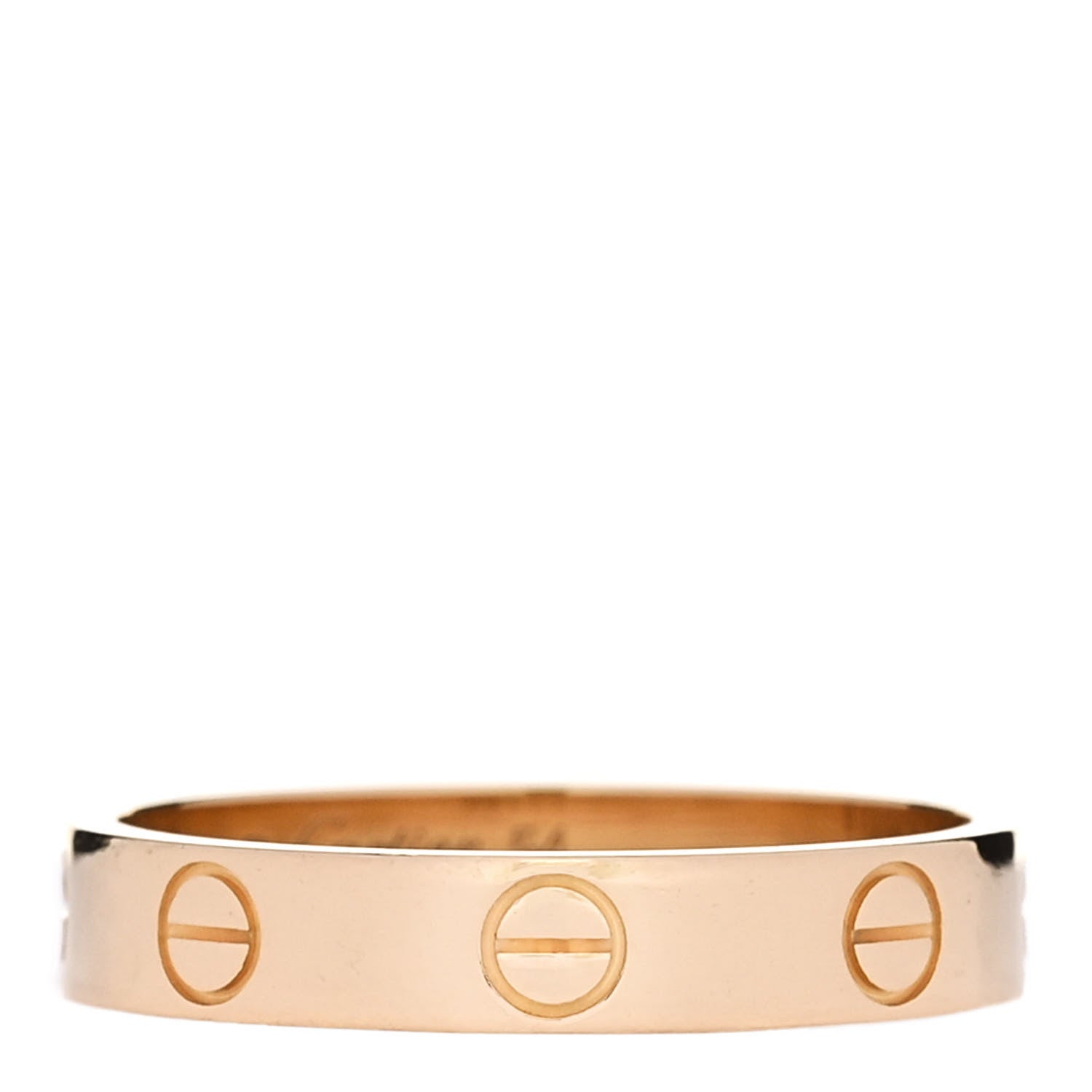 Cartier 18K Yellow Gold 3.5mm LOVE Wedding Band Ring 54 6.75 1 of 5