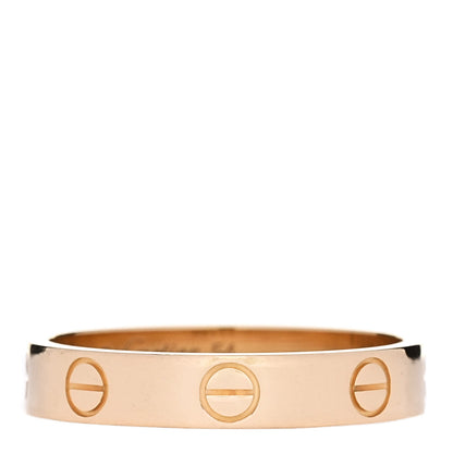 Cartier 18K Yellow Gold 3.5mm LOVE Wedding Band Ring 54 6.75 1 of 5