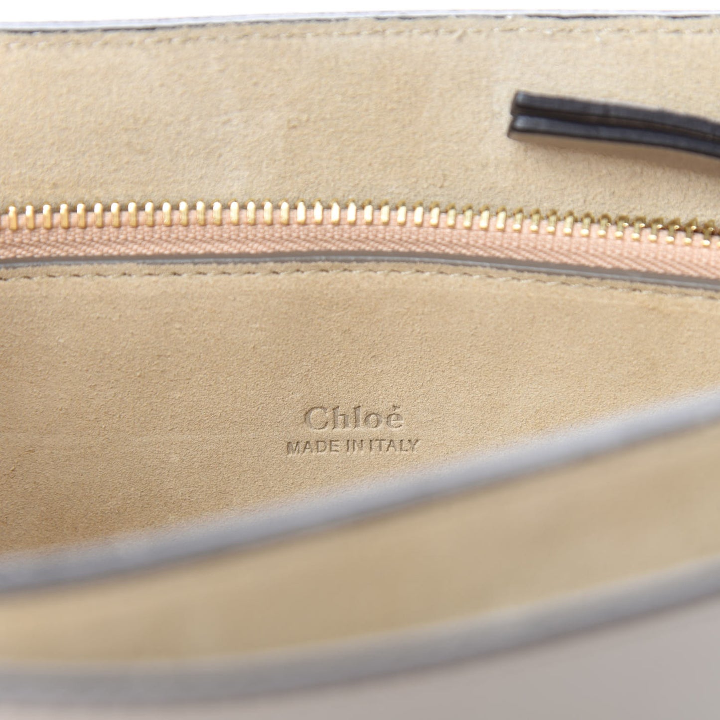 Calfskin Suede Medium Faye Shoulder Bag Motty Grey