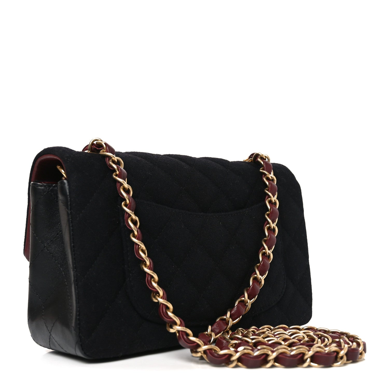 Chanel Felt Quilted Paris-Hamburg Charms Mini Rectangular Flap Black 3 of 11