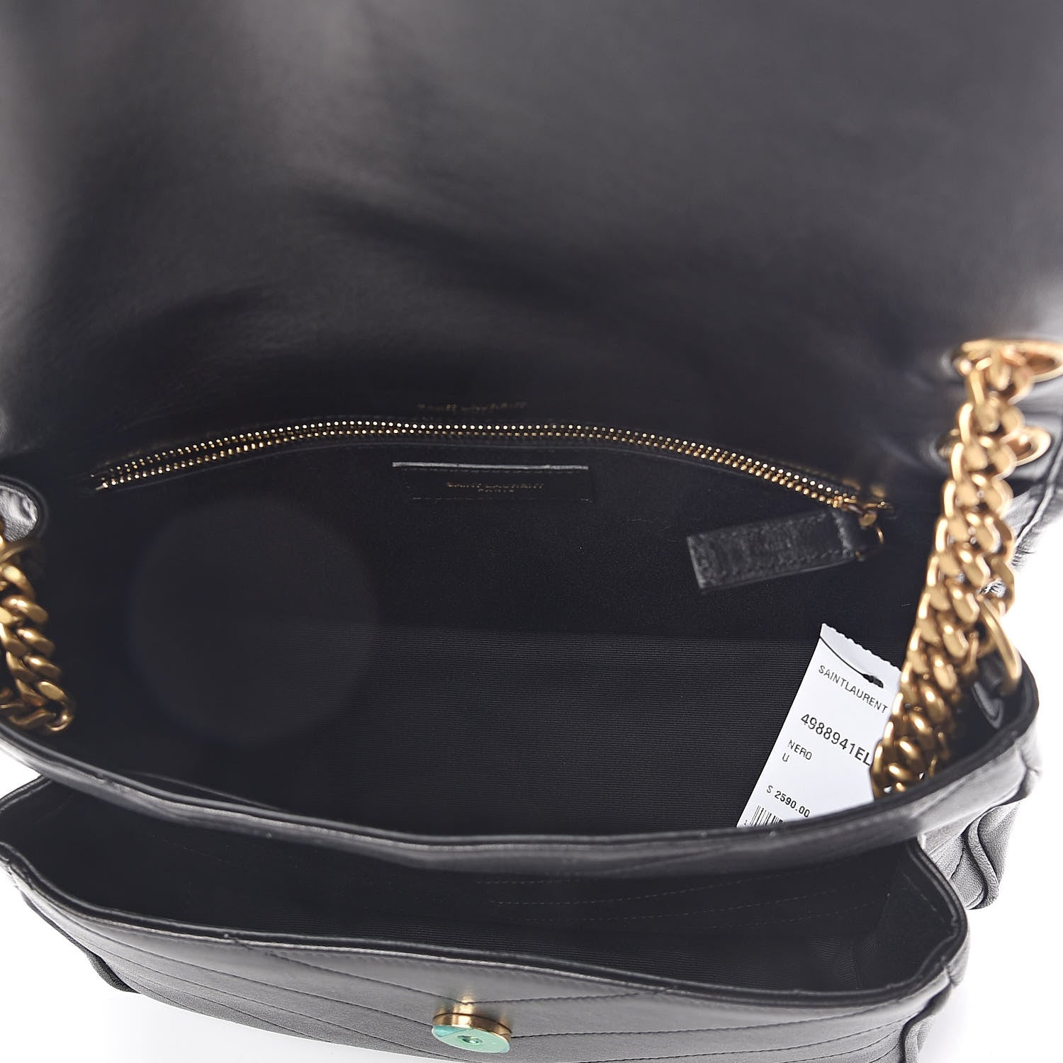 Saint Laurent Lambskin Matelasse Monogram Medium Niki Chain Satchel Black 5 of 10