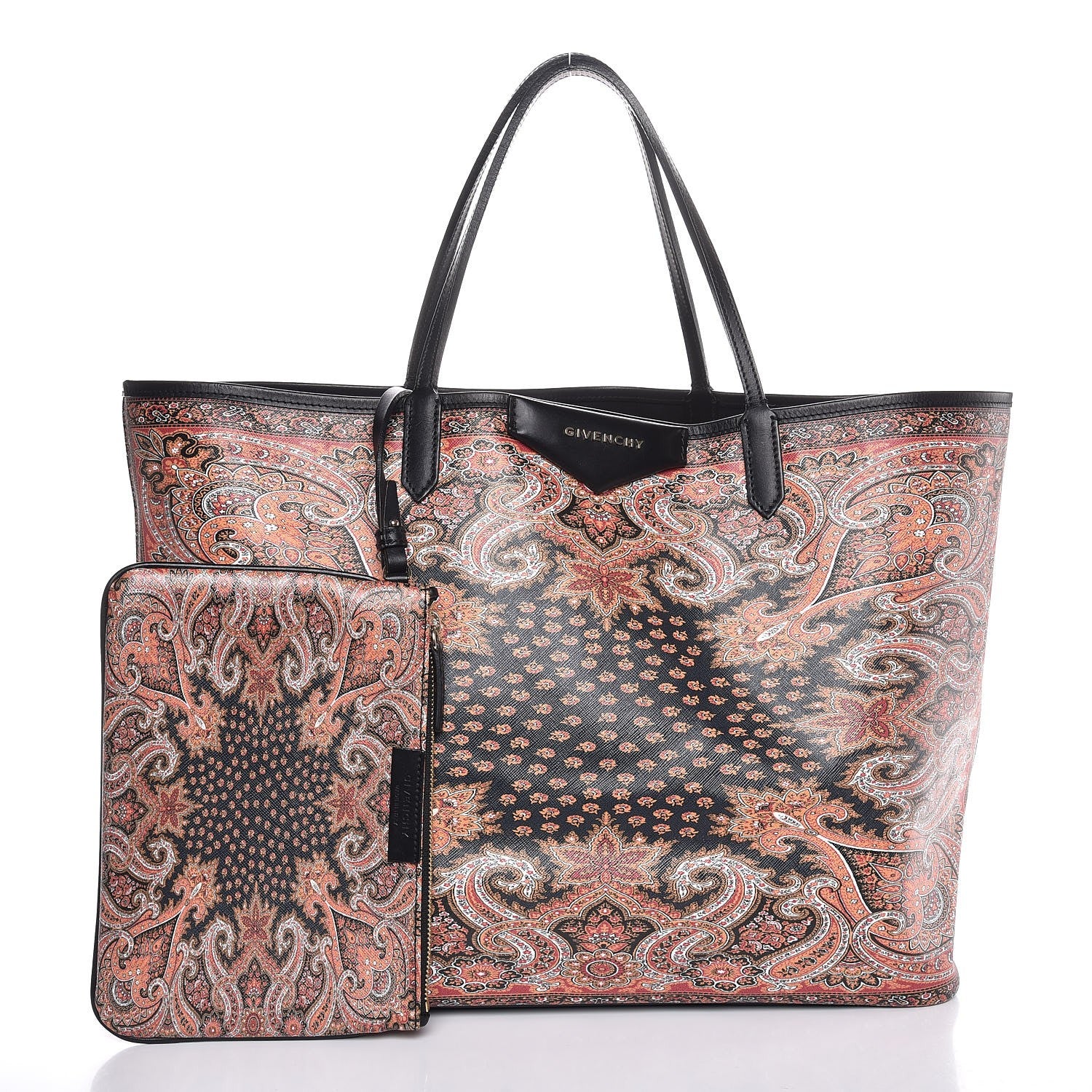 Givenchy Textured Coated Canvas Paisley Print Large Antigona Tote 3 of 8
