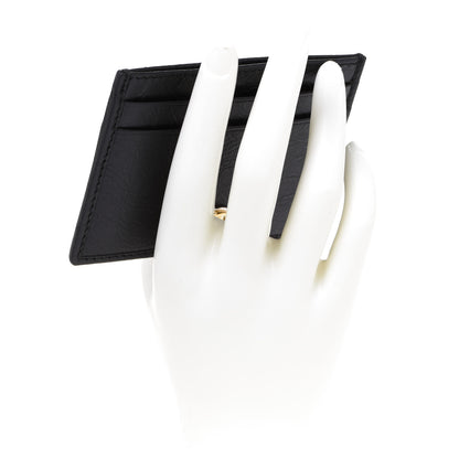 Gucci Fluffy Calfskin Morpheus Card Holder Black 2 of 7
