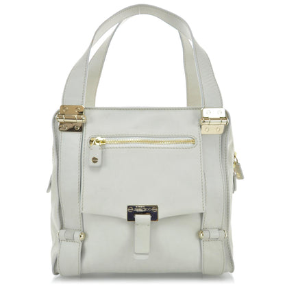 Jimmy Choo Cashmere Calfskin Medium Parker Tote White 1 of 9